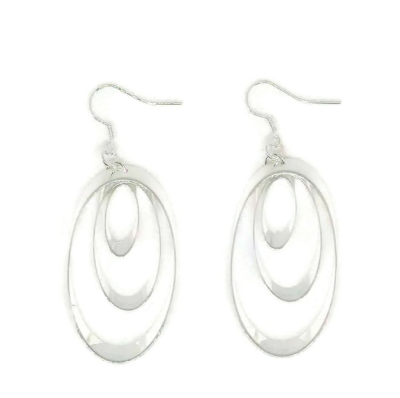 Sale!Urban Well Bred Sterling Silvr Ovals Earrings - Picture 4 of 4